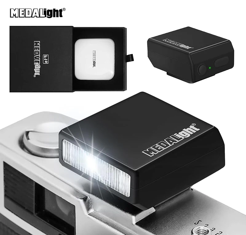 Medalight F1S Camera Flash for Fuji/Sony/Nikon/Canon,Portable Mini Hot Shoe Flashlight Camera Flash for DSLR Cameras