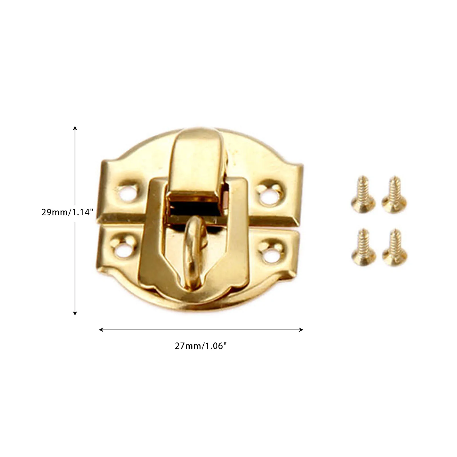 10pcs 27*29mm Box Latch Clasps for Jewelry Chest Box Suitcase Padlock Handbag Buckle Clip Clasp