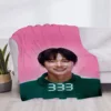 Star Blanket Squid Game Luxury Cover Fluffy Soft Blankets & Throws Plaid Throw Sofa Knee Microfiber H Anime Child Cute Home 3