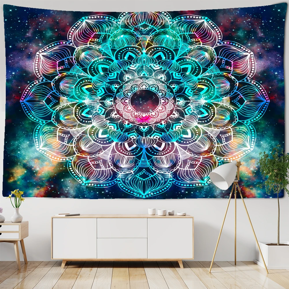 

Indian Mandala Tapestry Wall Hanging Sandy Beach Throw Rug Blanket Tent Travel Bohemian Sleeping Pad Tapestry room art decorate