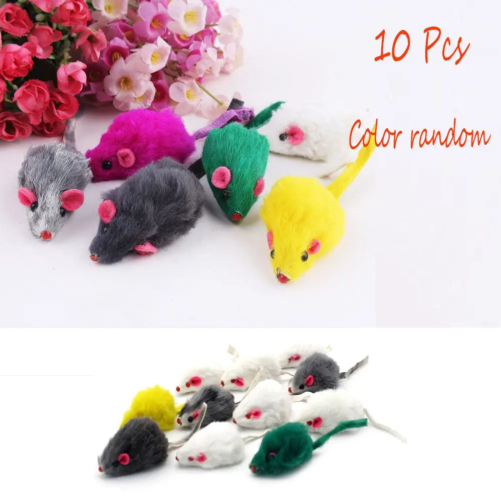 Cat Toys For Indoor Cat (5 Unidades) Ratones De Peluche Con