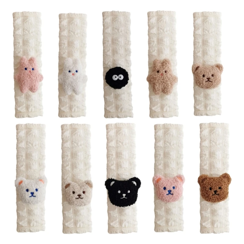 

Y1UB Car Stroller Belt Strap Cover Cushion Shoulder Strap Pad Seatbelt Protector Pads with 3D Animal Pattern for SUV Car