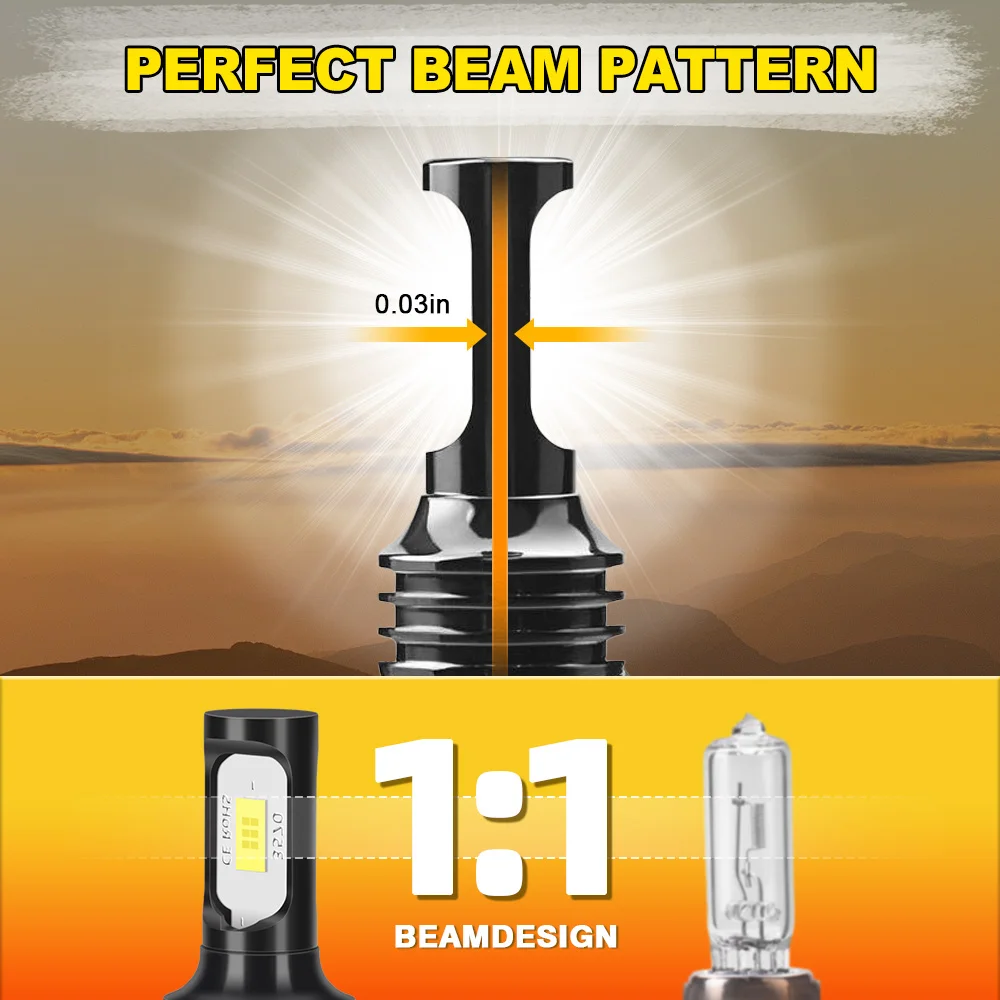 2개 6000K LED 안개등 자동차 전조등 전구 플러그 앤 플레이 메르세데스-벤츠 S550 2007 2008 2009 2010용