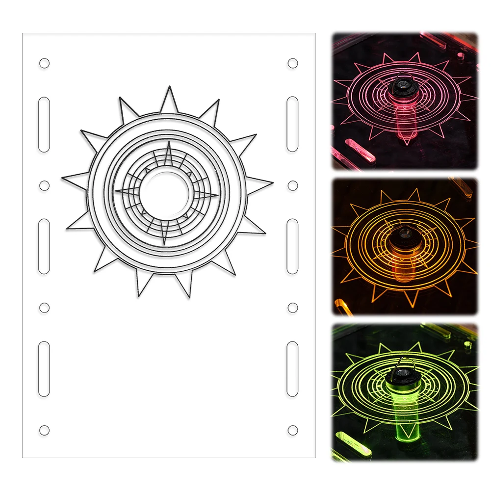 Acrylic Unit Board Portable IGT Table Board Multifunctional Thickened Clear Table Board for Goal Zero Camping Light