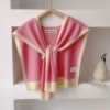 Spring And Autumn Knitted Striped Shawl With High-Grade Summer Office Air-Conditioned Room Neck And Shoulder Scarf 6