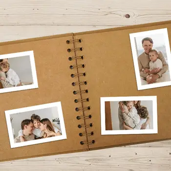 Scrapbook in carta kraft fatta a mano fai-da-te Graffiti Album fotografico semplice Libro di carte creative multifunzione Foto di matrimonio