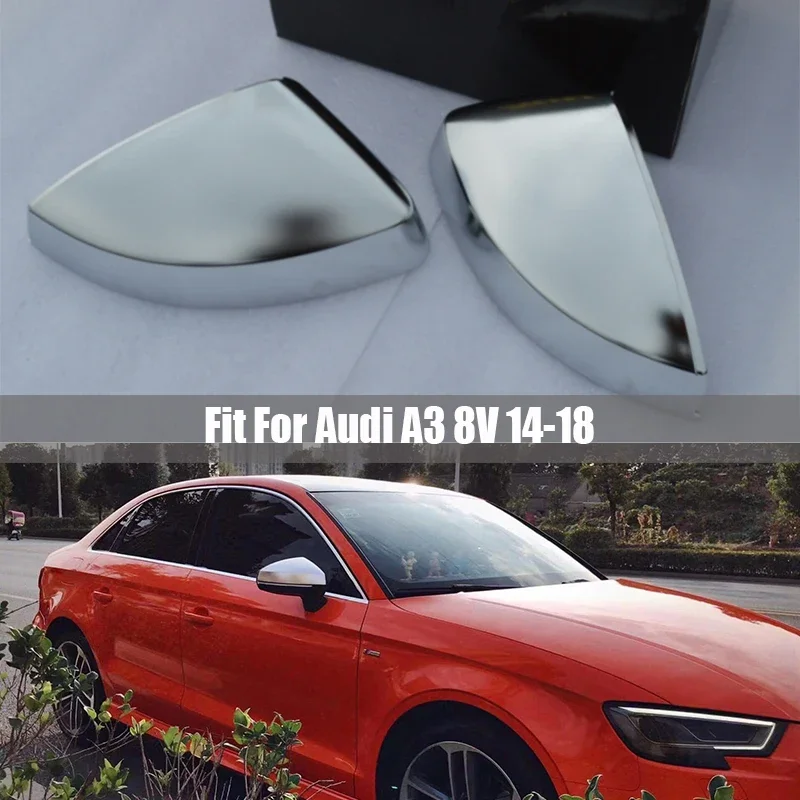 

Replacement Rearview Side Mirror Cap Covers for Audi A3 S3 8V RS3 2pcs Matt silver 2013 2014 2015 2016 2018 2017 2019