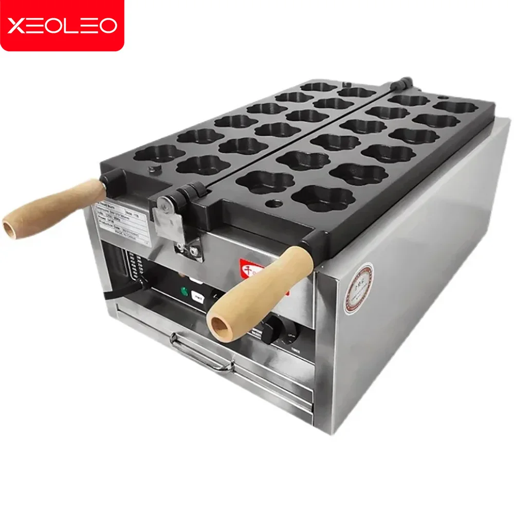 XEOLEO 12PCS 고양이 발/곰 발 모양 와플 메이커 3000W 전기 와플 메이커 기계 상업 구운 스낵