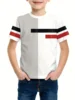 Striped Simplicity 3d Print Tee Shirt Kids Boys Clothes Short Sleeve Casual Children's Clothing Fashion T Shirt For Boys 4