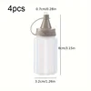 4pcs Sauce Squeeze Bottle Mini Ketchup Bottles Salad Dressing Containers Outdoor Portable Barbecue Spice Jar Party Kitchen Tools 6