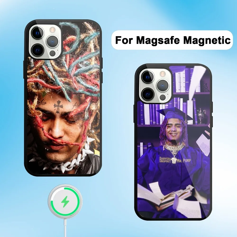 

Чехол для телефона Rap L-Lil P-Pump Harverd, магнитный чехол для iphone Pro Max, 11 Plus, 12, 14, 15, 13 Mini Magsafe, Беспроводная зарядка