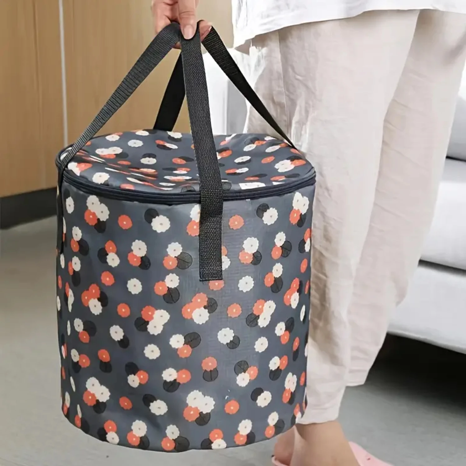 Convenient, Large, Portable, and Insulated Foldable Foot Bucket with Protective Cover-Ideal for Traveling. Includes Foldable F