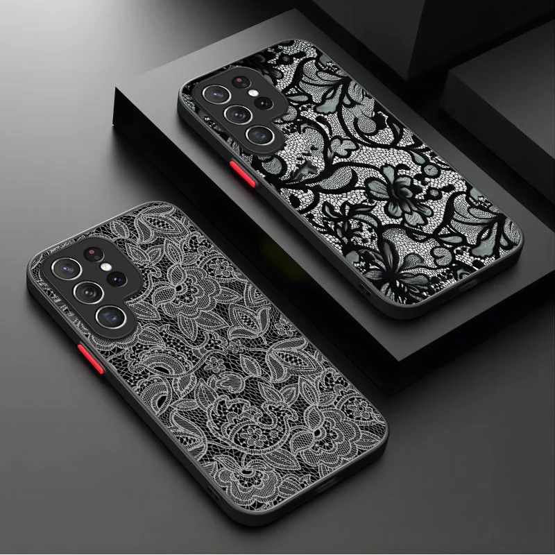 Elegant Vintage Lace Floral Phone Case Cover