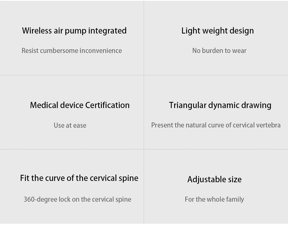 Description Picture 5 of itemNeck Stretcher Cervical Traction Device Inflatable Cervical Vertebra Tractor Posture Corrector Cervical Collar Stretch Neck Care