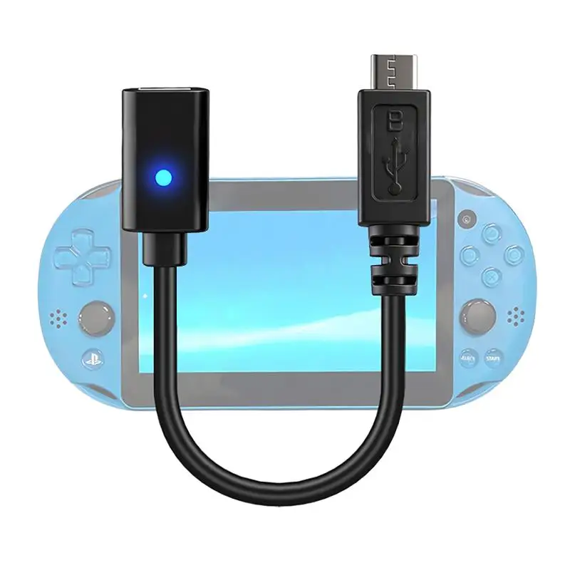 새로운 1/3개입 USB C 케이블 PS Vita2000 컨트롤러 충전 어댑터 타입 C LED 변환 케이블 게임 콘솔 전원 케이블