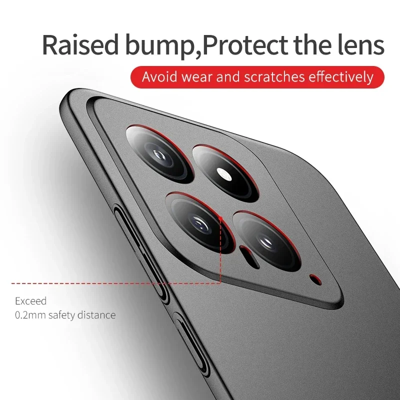 For XIAOMI Mi 15 Mi15 Pro 15Pro 5G Hard PC Shockproof Case Cover Anti-Fingerprint Lightweight Ultra Slim Matte Covers 5