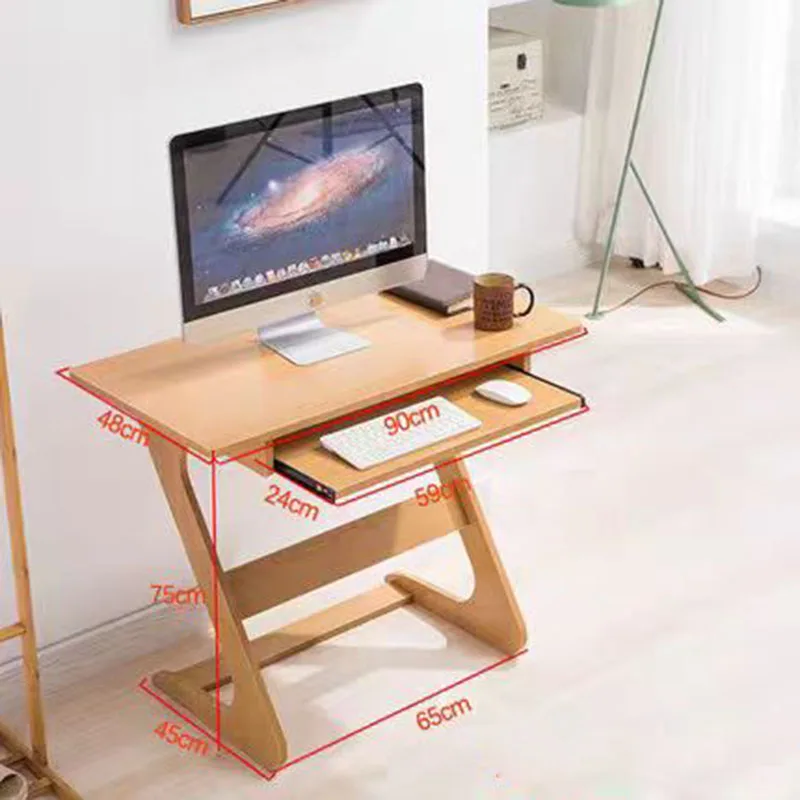 Z Shaped Laptop Table with Keyboard Tray, Simple Bedroom Writing Study Table, Computer Desk, Bed Side chinese calligraphy brush pen set large hopper shaped brush writing couplets traditional landscape ink painting brush caligrafia