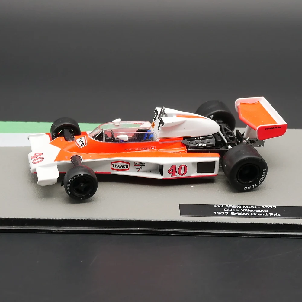 McLaren m23 FORD Gilles Villeneuve Formula 1 British GP 1977 1:43 SPARK 5744 NUOVO 