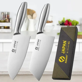 Couteau de cuisine opaque en acier inoxydable, tranchant pour viande, légumes et fruits, ustensiles de cuisine 1