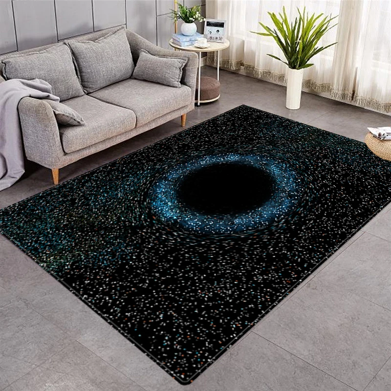 

Dark Illusion Carpet Living Room Study Non-slip Carpet Play Mat Can Be Washed Bedroom Decoration Alfonbras Dormitorio Rugs