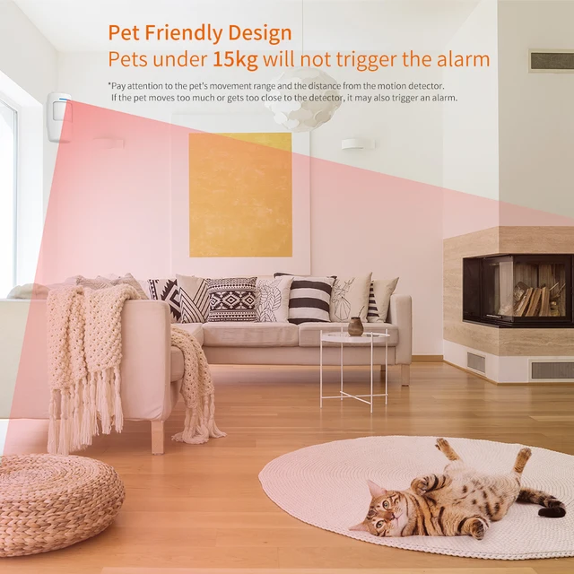 Staniot PIR Motion Sensor Smart Home Human Infrared Detector Compatible 433Mhz Wireless Security Alarm System Work with Alexa 6