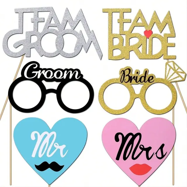 20 Accessori Photo Booth Labbra Divertenti - Set Per Matrimoni, Compleanni E Feste Con Bastoncini - Foto 9