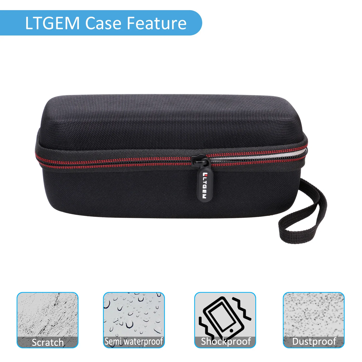 EVA Hard Carrying Case for JBL Flip 4 or Sonos Roam Waterproof Portable Speaker