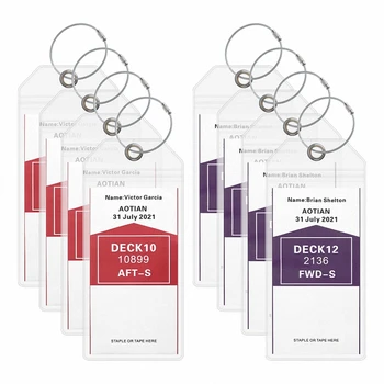 8 Pieces Cruise Luggage Tag Holder 1