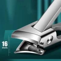 Stainless Steel Nail Clippers 360 Rotating Blade Anti Splash And Anti Slip Nail Clipper Set Household Large Mouth Pliers 2