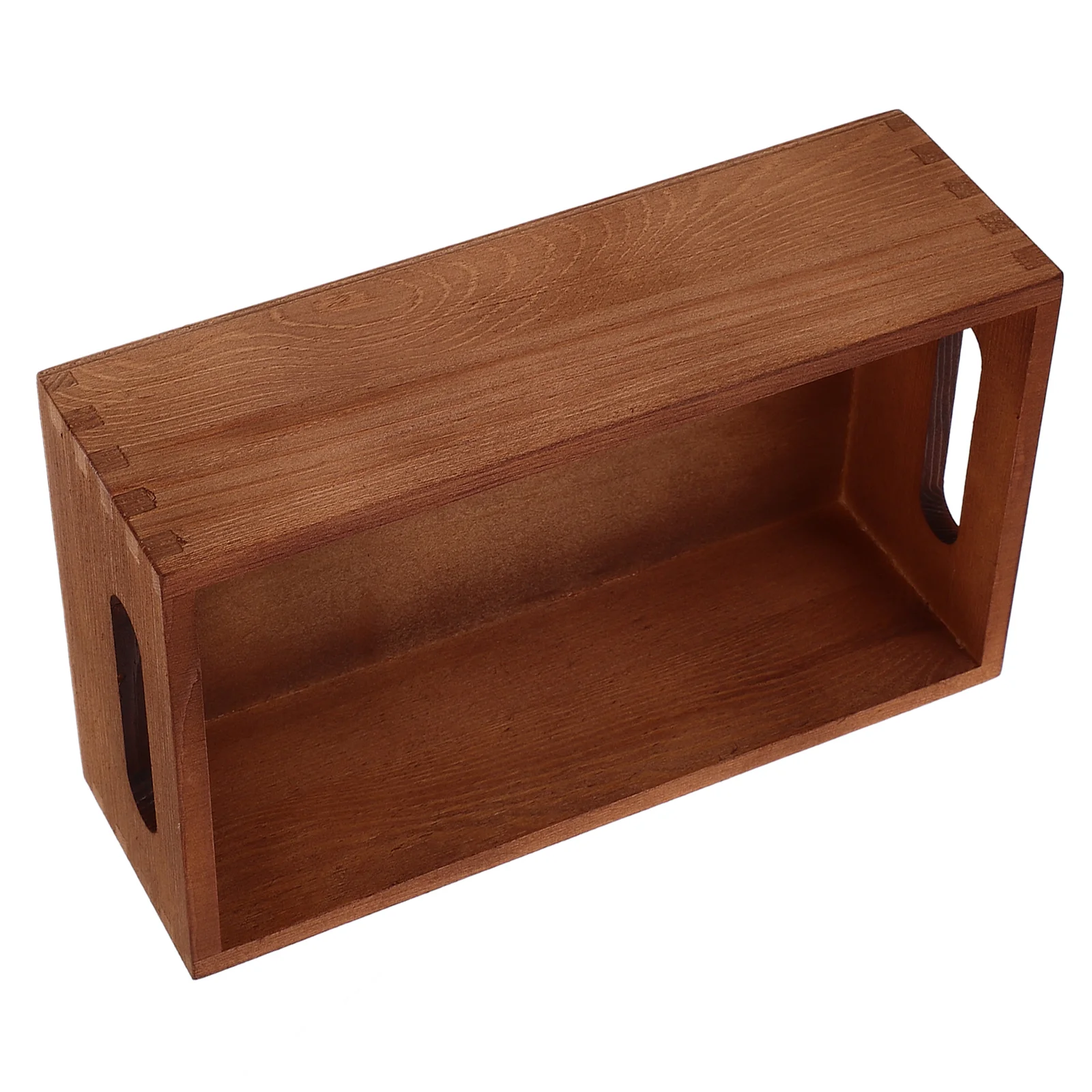 

Storage Bins for Shelves Wooden Crates Room Sundries Container Boxes Empty Natural Child