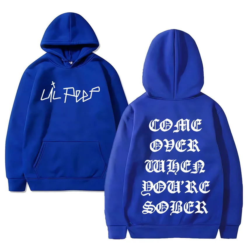 Hip Hop Rapper Lil Peep Come Over When You're Sober Tour Concert Hoodie Men Women Loose Long sleeve Unisex pullover Sweatshirt