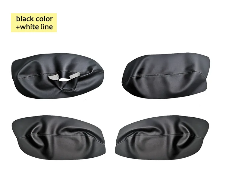 Türverkleidungs-Einlegekarten Passend für 1998-2006 Volkswagen Passat B5 Türverkleidungs-Einlegekarten Leder Schwarz Grau Beige – Detail 2