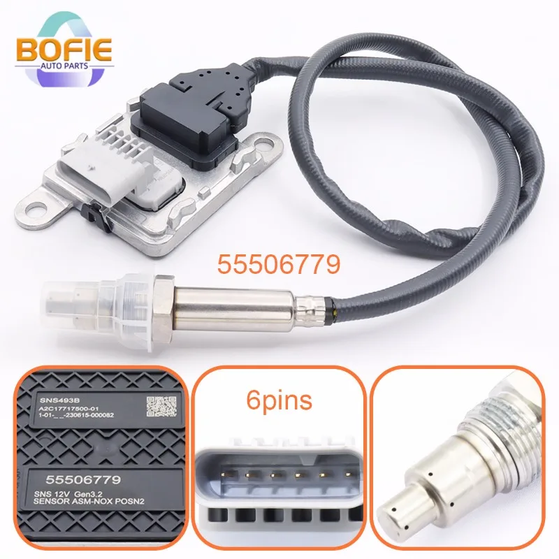 Sensore Di Ossido Di Azoto Sensore Nox 55506779 Per Vauxhall Opel Mokka 1.6 Cdti Insignia Mk2 B 2.0 Cdti Oem A2C1771750001