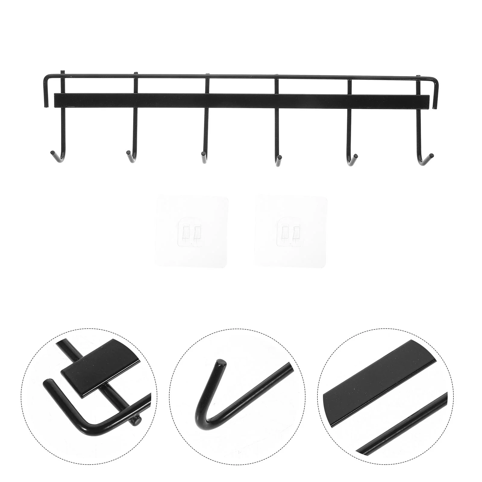 

Wall-Mount Kitchen Utensil Rack Kitchen Utensil Hanger Wall Rack with Hooks for Kitchen Bathroom