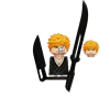 Anime Bleach Cartoon Building Blocks Mini Action Figures Movable Collect Bricks Christmas Gift Toys Children 4