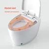 Smart Toilet Without Bidet，Tankless Toilet with Auto Heated Seat, Automatic Flush，Foot Sensor LED Backlight Strip & Night Light 2