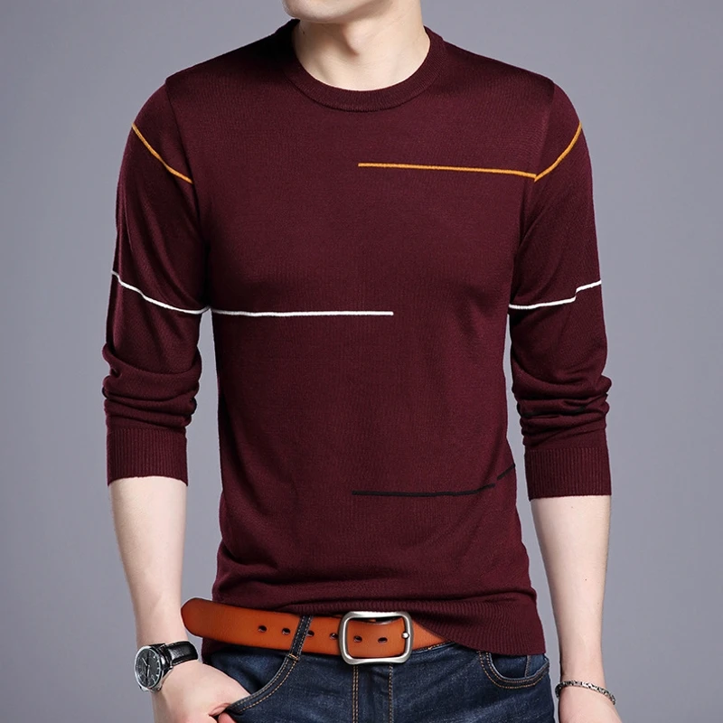

Cashmere Wool Sweater Men Brand Clothing Spring 2023 Fashion Autumn Winter Slim Fit Warm Sweater O-Neck Jumper Pullover Male Top
