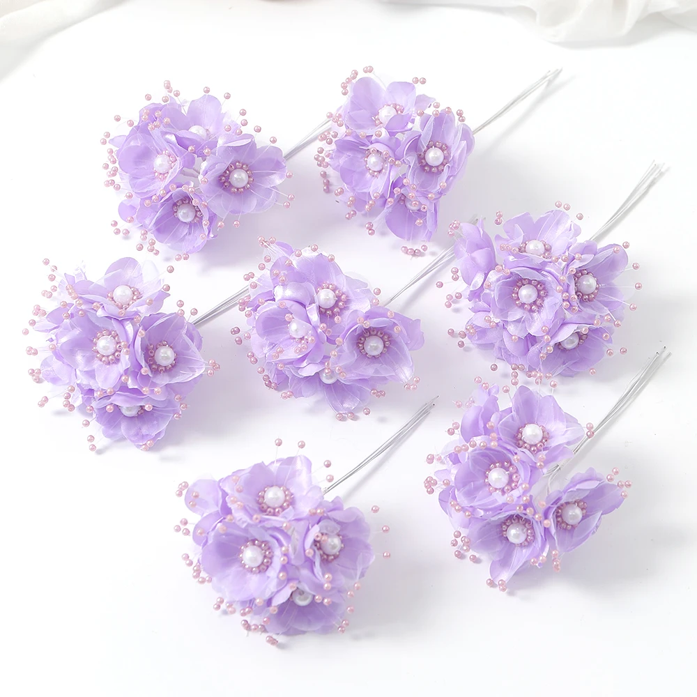 Elegant Pearl-Inspired Artificial Flower Bouquet