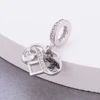 FC Jewelry Fit Original Charm Bracelet  925 Sterling Silver Infintiy Heart Black Horse Bead For Making Mother's Day Berloque DIY 3