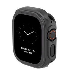 Premium Aluminum Alloy Watch Protector Cover - Elegant Bumper Case for Series6SE54 44mm (Black)