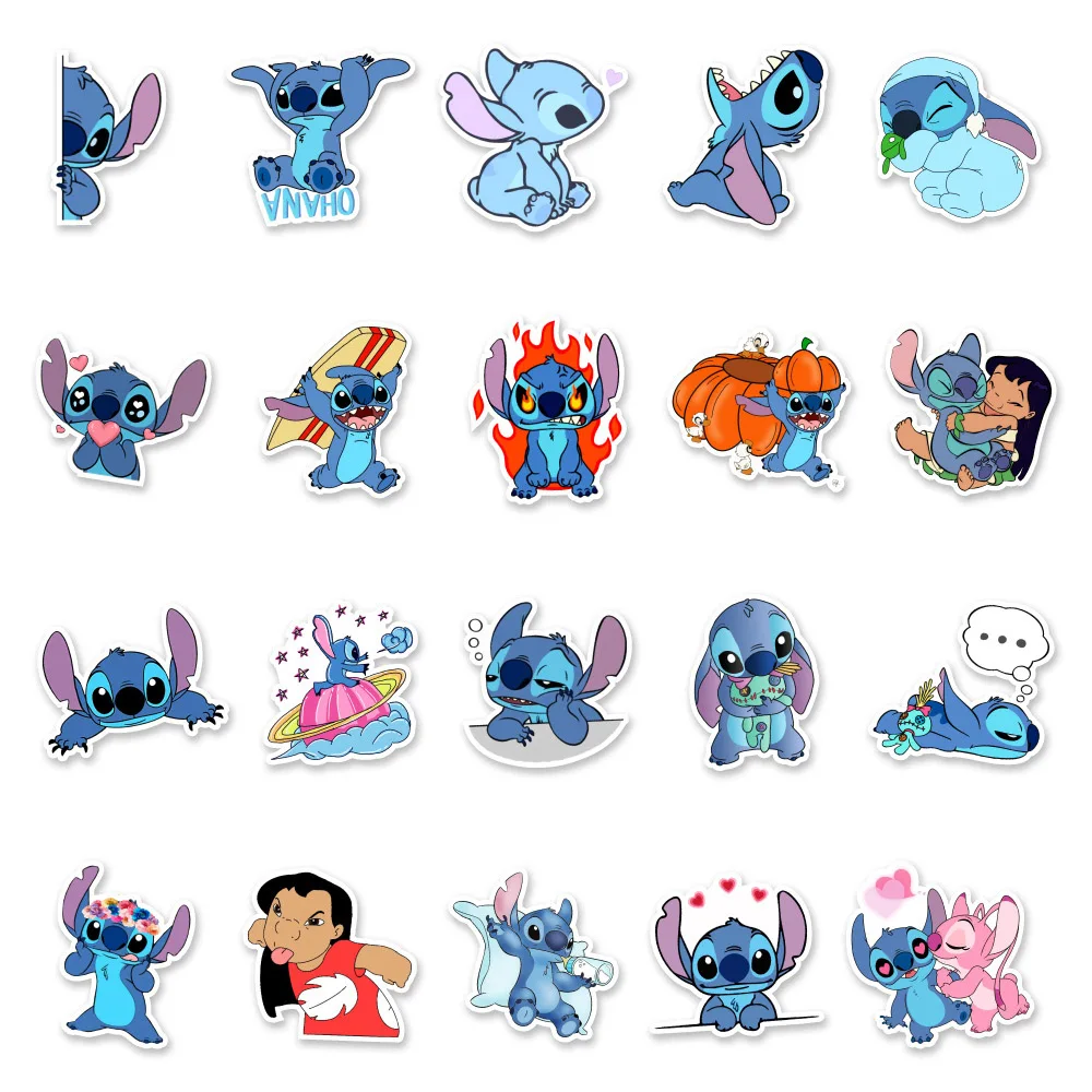 10/30/50PCS Disney Cute Stickers DIY Phone Guitar Laptop Luggage Skateboard Graffiti Decals Fun Kid