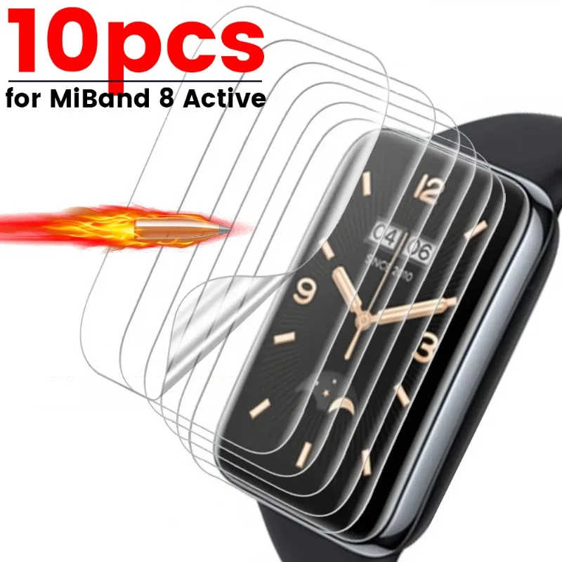 

10/1Pcs Screen Protectors for Xiaomi Band 8 Active Smartwatch Hydrogel Film HD Clear Full Coverage Ultra-Thin Protective Films