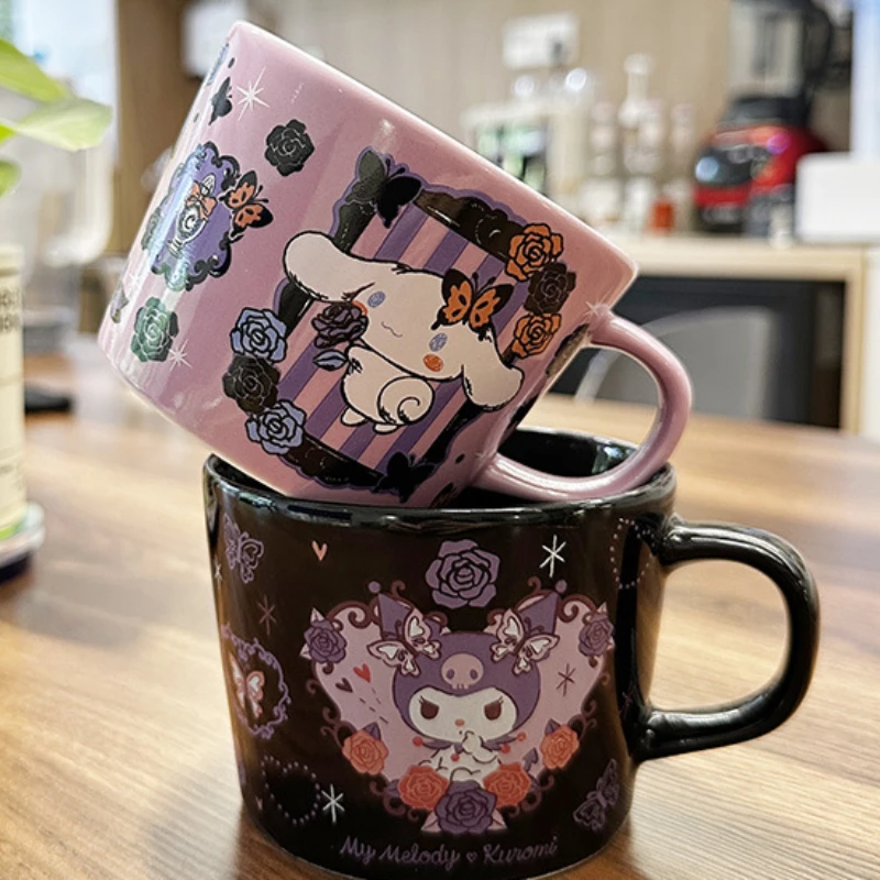 

Kawaii Sanrio Anime My Melody Cinnamoroll Cute Cartoon Ceramic Mugs Simple Fashion Coffee Cup Cute Things for Girls