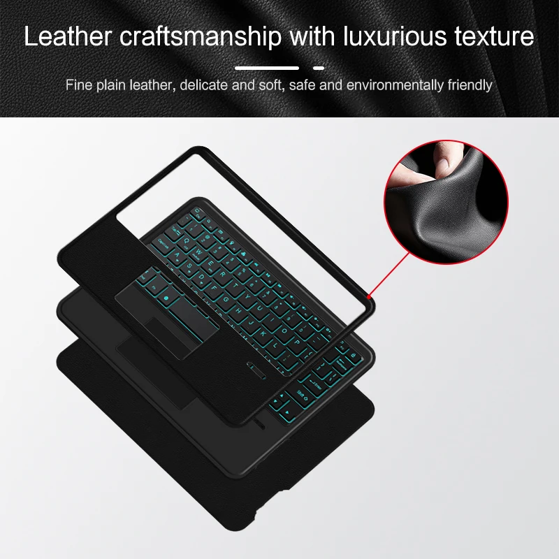 Keyboard Touchpad Backlight Wireless Bluetooth for iPad Samsung Lenovo Xiaomi Surface Laptop Tablet Phone ios Android Win