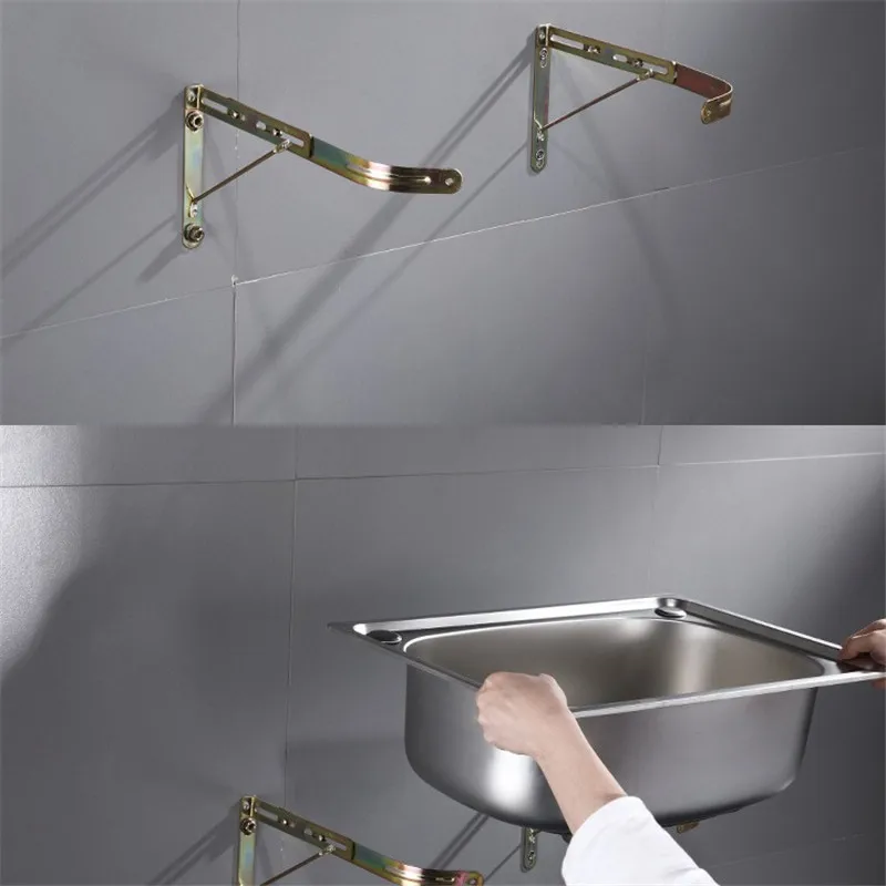 Stainless steel wall mounted sink,small single sink,kitchen simple vegetable washing basin,sink,single sink with support bracket