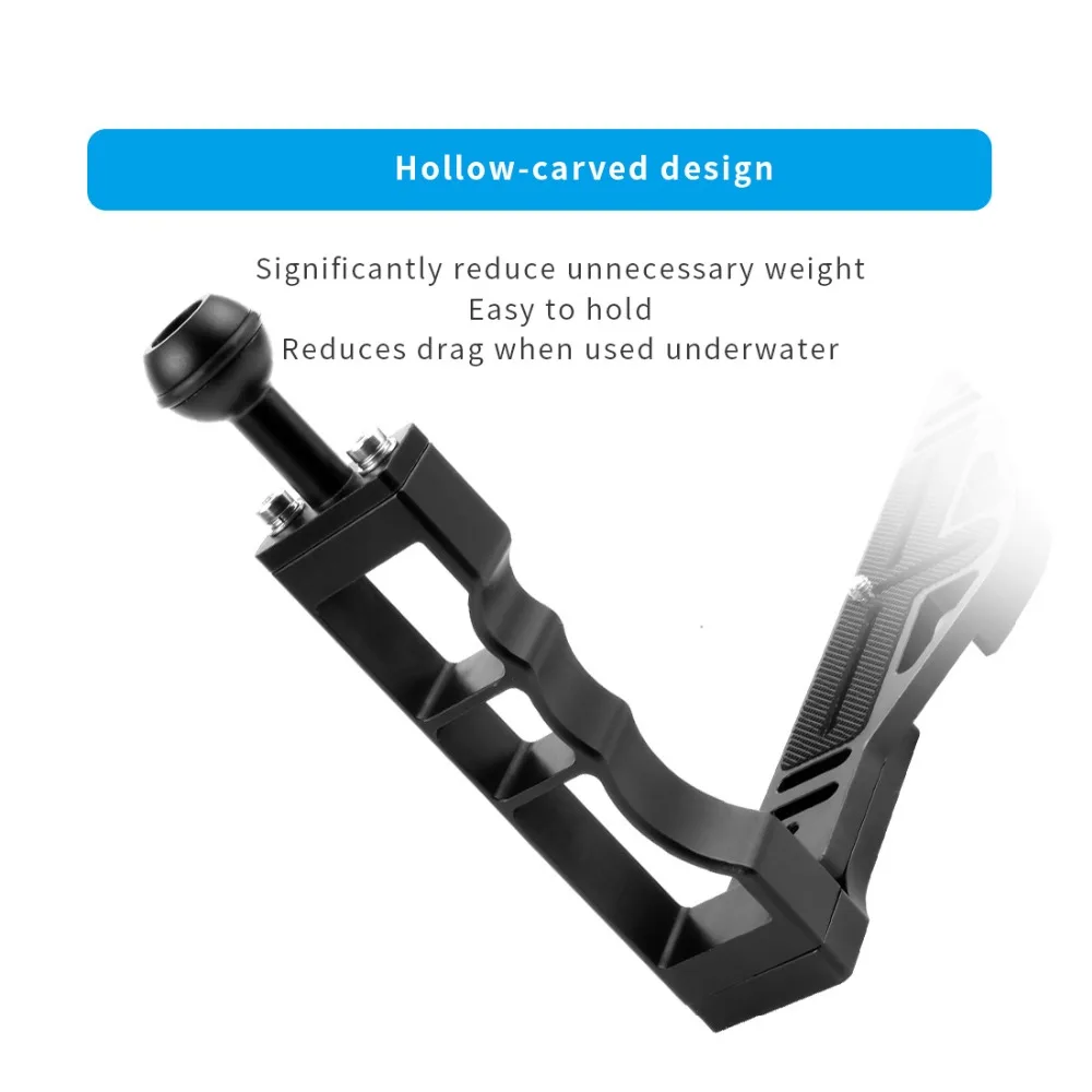 Unterwasser-Doppelgriff-Tray-Halterung Video Light Handgriff-Stabilisator für Gopro 13 für Insta360 x4 DSLR-Camcorder-Tauch koffer – Detail 8