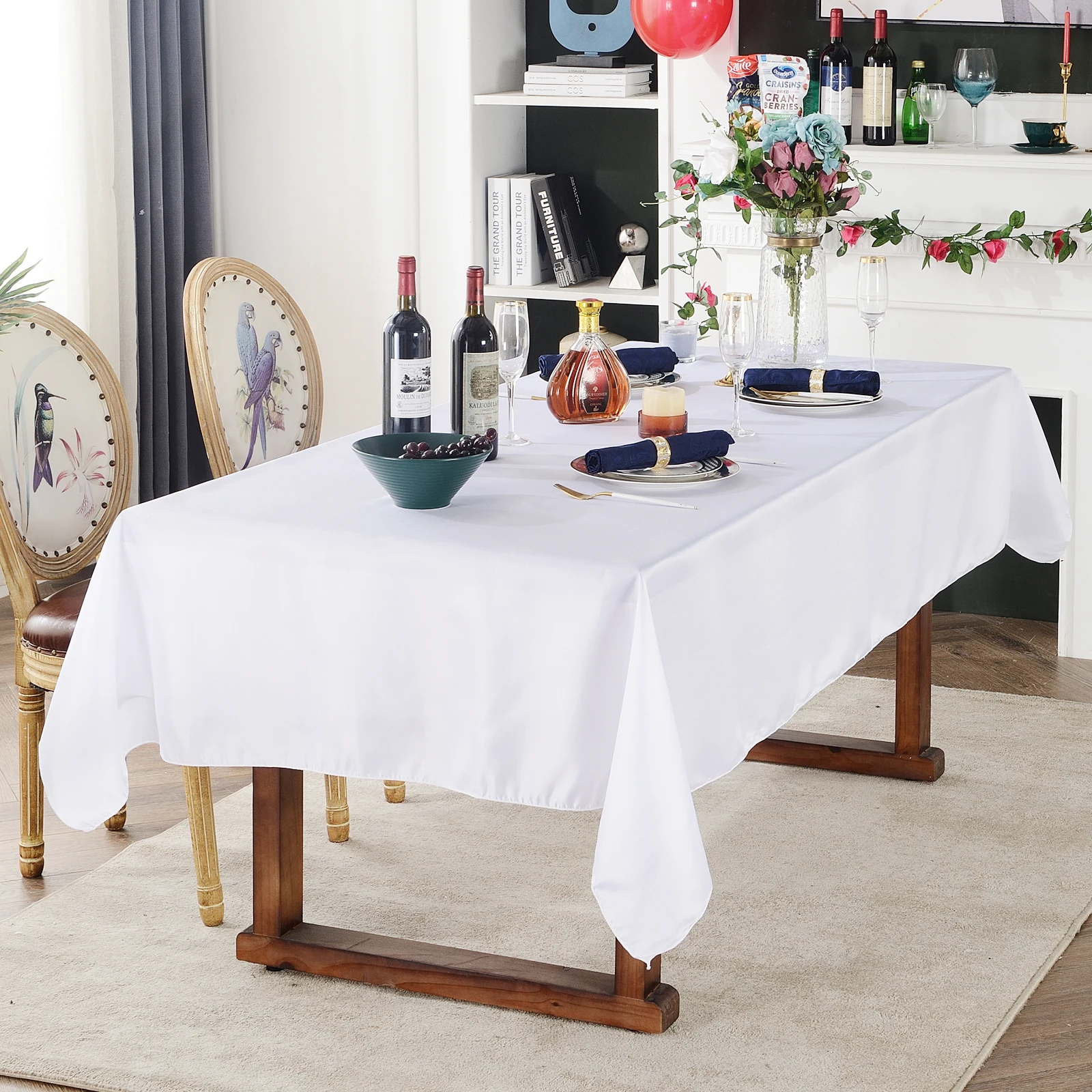 TableClothWeddingRectangularTablecloths145x250cmElegantTable