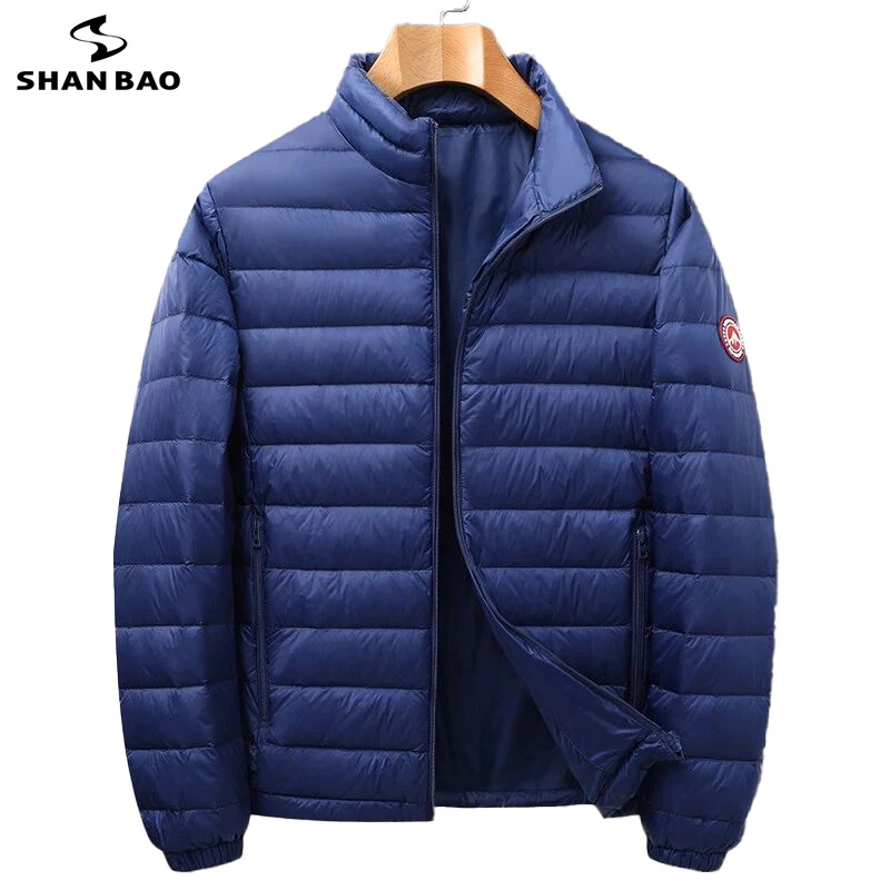 Легкий пуховик 4XL 5XL 6XL 7XL зимняя брендовая одежда 2021 модная мужская Повседневная