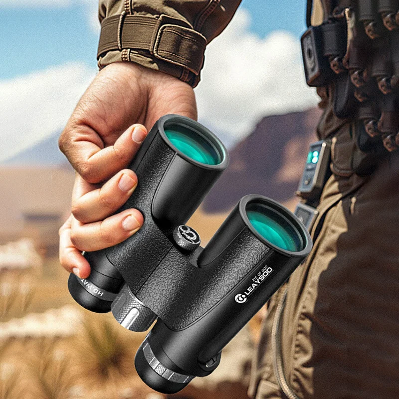 LEAYSOO Jingjian 10X42 쌍안경 BAK-4 프리즘 방수 전문 망원경 하이킹 야생 동물 관찰 및 콘서트에 이상적