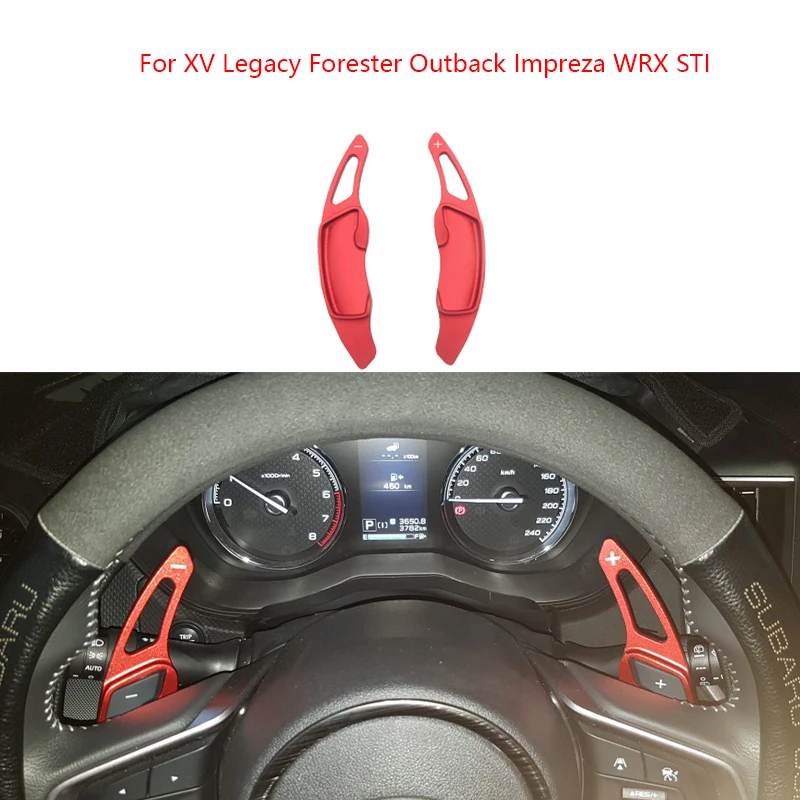 

2Pcs Car Steering Wheel Shift Paddles For XV Legacy Forester Outback Impreza WRX STI Extend DSG Sticker Styling